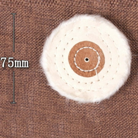 

Cloth Buffing Polishing Wheel Arbor Buffer Polish Grinder Pad Mat White