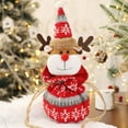 thumbnail image 2 of Kearding Saco con cordón de Navidad Dulces de Navidad Bocadillos de frutas Medias a rayas Exquisito Elk Impreso Encaje Goodie Bag Inicio Boda Kits de decoración para fiestas Alce, 2 of 6