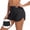 A-Black, variant on Women's High Waisted Swim Shorts Swimsuit Bottoms Board Shorts for Women