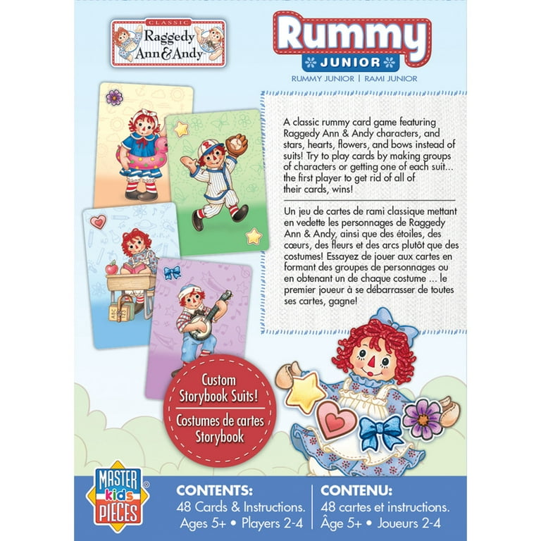 MasterPieces Kids Games - Raggedy Ann and Andy - Rummy Junior Card Game 