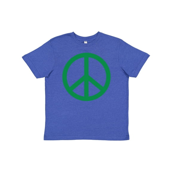 Inktastic Green Symbol Peace Sign Youth T-Shirt