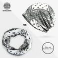 thumbnail image 2 of Prolriy Bandanas for Women Women&Men Printed Slouchy Knit Warm Hats Scarf Purpose Knitted Hat Ear Windproof Hat Hats for Men Women White, 2 of 4