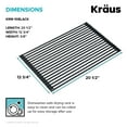thumbnail image 6 of KRAUS Multipurpose Over-Sink Roll-Up Dish Drying Rack in Black, 6 of 7