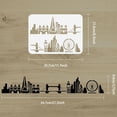 thumbnail image 3 of 1PC London City Skyline Stencil 11.7x8.3 inch Reusable Drawing Painting Stencils Templates, 3 of 9