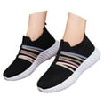 thumbnail image 3 of Daznico Women's -On Shoes - Breathable Mesh Sneakers with Cushioned Sole for Casual & Sports (Wide Width Available),Color:Black,Size:8.5, 3 of 5
