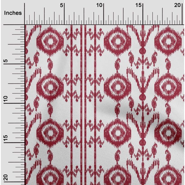 oneOone Coton Flex Tissu Paisleystripe & Cercle Ikat Tissu Imprimé BTY 40 Pouces de Large