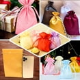 thumbnail image 5 of Efavormart 60PCS YELLOW Satin Gift Bag Drawstring Pouch Wedding Favors Bridal Shower Candy Jewelry Bags - 4"x 6", 5 of 6
