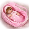 thumbnail image 2 of Muñeca Reborn de vinilo de silicona con canasta suave, falso para con , ojos acrílicos, uñas dibujadas Yotijar Muñeca de niña renacida, 2 of 9