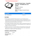 thumbnail image 2 of Camshaft Position Sensor - Compatible with 1996 - 1998 BMW 328i 2.8L 6-Cylinder 1997, 2 of 2