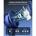 thumbnail image 3 of FrSara Portable Baby Stroller Fan with Clip-on, Safe Quiet 4000mAh, 3-Speed for Stroller/Car Seat/Desk/Travel/Bike/Camping - Blue, 3 of 6