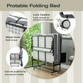thumbnail image 5 of Holaki Portable Folding Bed with Mattress,Roll Away Guest Bed for Adults,Foldable Bed with Sturdy Metal Frame on Wheels,Fold up Bed with 5 inches Memory Foam Mattress,Three Sizes Available, 5 of 16