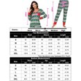 thumbnail image 5 of Yesfashion Christmas Pajama Set V Neck Holiday Pajamas Button Down Long Sleeve Christmas Pajamas 2 Piece PJ Set, 5 of 5