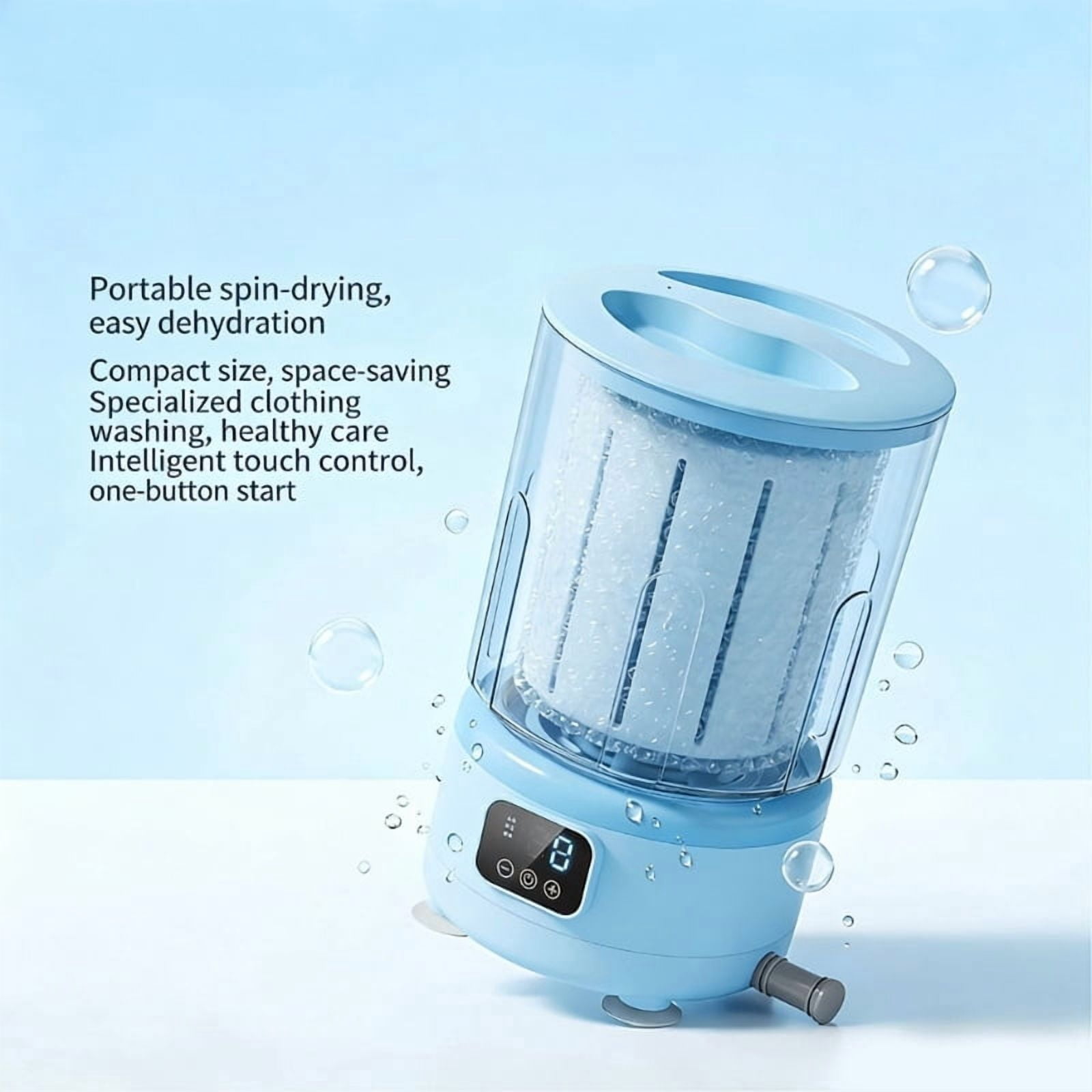 Underwear Washing Machine Rechargeable Small Portable Washing Machine Underwear Baby Clothes Lightweight for Apartment