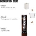 thumbnail image 6 of Wall Sconce 14.4 x 3.5 Inch, with Tea Light Candle Holder Antique Bronze Style Metal Wall Art Decorations for Living Room, Bathroom, Dining Room and Office, Set of 2, 6 of 7