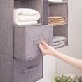 thumbnail image 2 of Washable Wardrobe Storage Hanging Bag Wardrobe Clothes Multi-Layer Storage Bag Wardrobe Drawer Box - 27*27*80cm - style：Includes 2 drawers；, 2 of 5