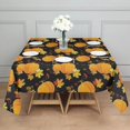 thumbnail image 3 of Fall Pumpkins and Autumn Leaves Pattern Square Tablecloth,Waterproof Square Table Cover,Wipeable Spillproof Washable Table Cover for Home Kitchen Party Decor 52"x52"(132x132cm), 3 of 6
