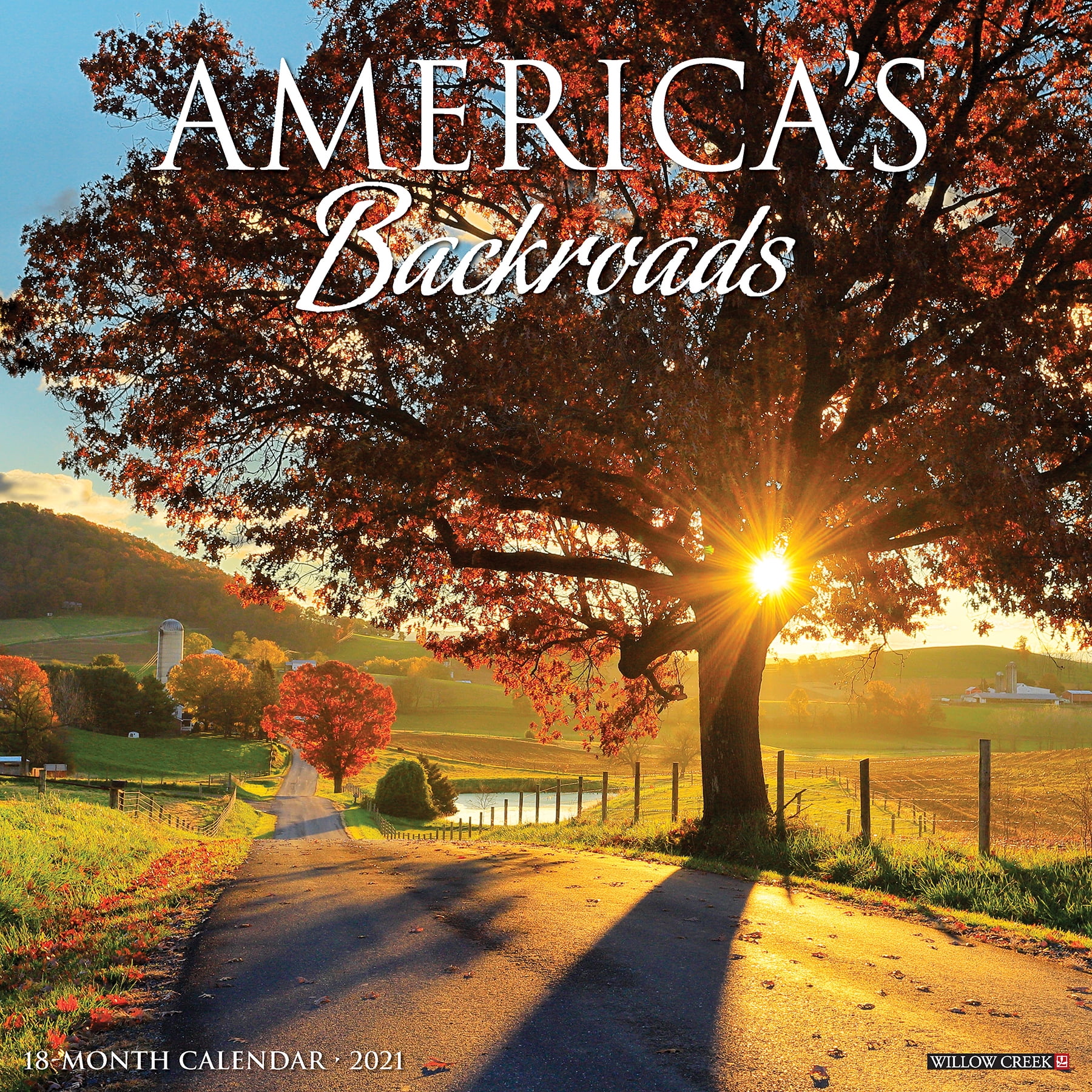 Willow Creek Press 2021 America's Backroads Wall Calendar