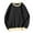 Black, variant on FINALGANG New Sweatshirts For Women Solid Color Patchwork Long Sleeve O-Neck Drop Shoulder Pullover Adult Durable Sunsuit Clothes