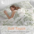 thumbnail image 4 of 3 Piece Sage Green Fruit Duvet Cover Set Twin Size,Microfiber Comforter/Quilt Cover with Corner Ties and 2 Pillowcases,Vintage Plant Nature Botanical Flower All Season Bedding with Zipper Closure, 4 of 8