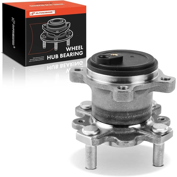 A-Premium Rear Wheel Bearing and Hub Assembly with 4-Lug Compatible with Toyota Yaris iA 2017-2018, Yaris 2019-2020, Scion iA 2016, FWD Only