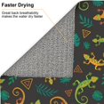 thumbnail image 4 of Dish Drying Mat, Exotic Funny Gecko Lizard Leaves Highly Absorbent Drying Matt Kitchen Counter, Dish Mat Drying Pad Dishes Drainer Mats for Kitchen Counter or Sink, 16 x 18 inch, 4 of 6