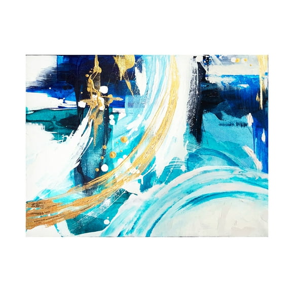 Trademark Fine Art Alyson Storms  Angle Gold B Canvas Wall Art
