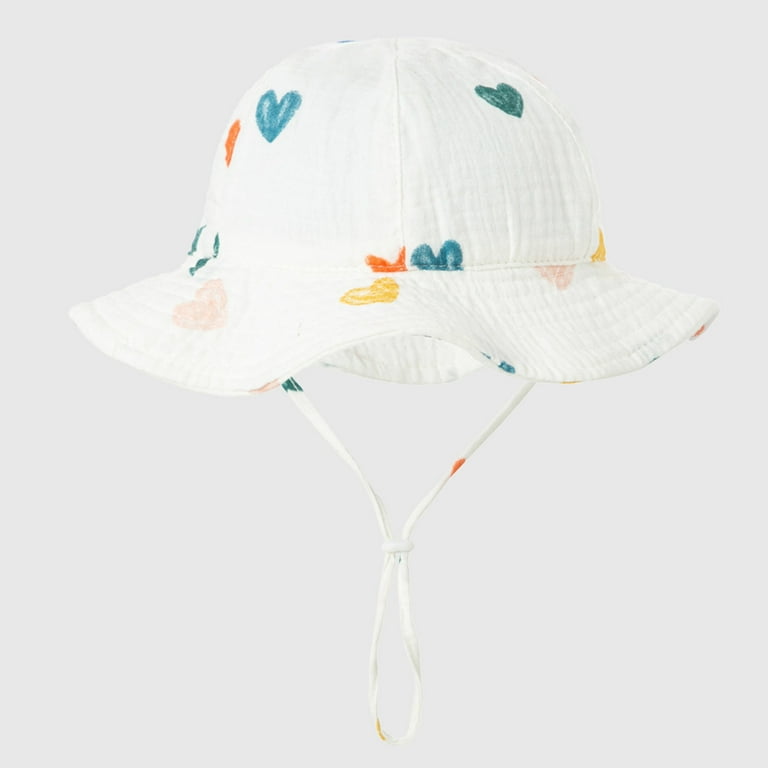 Herrnalise Baby Boy Beach Hat Baby Girl Sun Hat UPF 50 Toddler Caps for Boys Girls Infant Wide Brim Hats Baby Bucket Hat