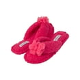 thumbnail image 4 of Jessica Simpson Women's Fluffy Pom Thong House Slide on Slippers with Memory Foam, 4 of 8