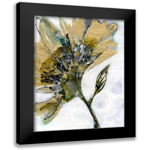 Goldberger, Jennifer 12x14 Black Modern Framed Museum Art Print Titled - Flower Alloy II