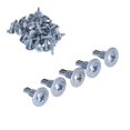 thumbnail image 4 of Huggegwe Vis de Forage à Tête Ronde en Acier au Carbone Galvanisé 50 Pcs 4.2x13mm pour Réparation à Domicile (Taille Ronde de Rondelle de Forage) CJB91-104376, 4 of 9