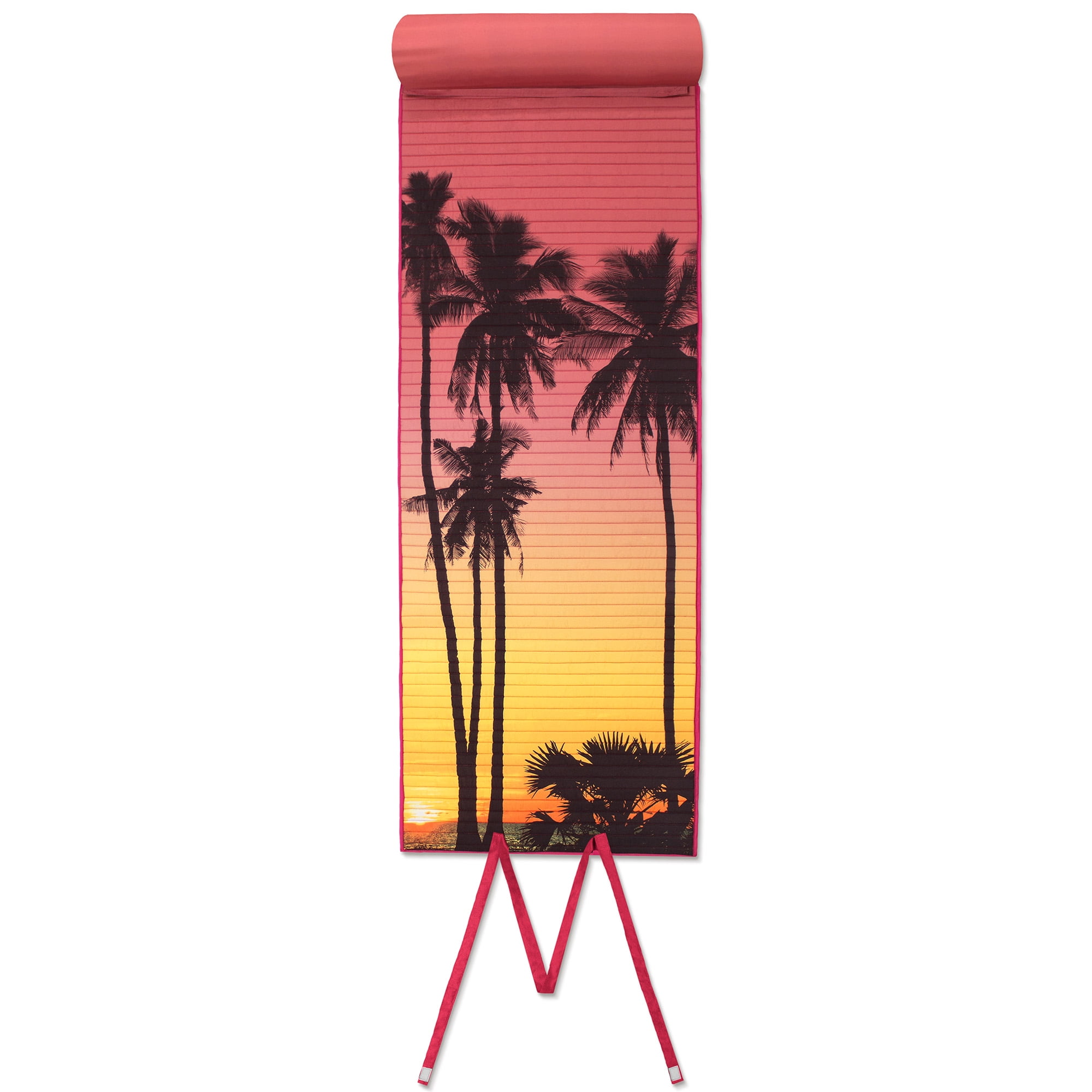 Sunset Palm Rollup Beach Mat, 1 Each