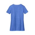 thumbnail image 3 of District Made Ladies Perfect Blend V Neck Tee-2XL (Heathered Royal), 3 of 3