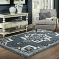 thumbnail image 4 of Newport Collection - Blue, Gray, Light Gray Traditional Area Rug, 4 of 5