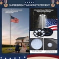 thumbnail image 2 of Yescom Bravery 20Ft Heavy Duty Sectional 13Gauge Aluminum Flag Pole Kit with 136 LED Solar Light US Flag Top Outside House Outdoor, 2 of 9