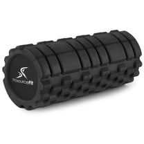 ProsourceFit Sports Medicine Foam Roller 13x6 for Trigger-Point Muscle Therapy, Black