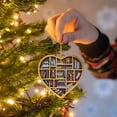 thumbnail image 6 of Hwkond Christmas Advent Calendar 24 Days Christmas Countdown Box Book Styling Acrylic Pendant Holiday Decorations With Collecting, 6 of 9