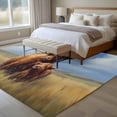 thumbnail image 3 of Highland Cow Washable Area Rug 5x8 Rustic Art Calf in A Lush Farmhouse Grassland Low-Profile Large Area Rugs with Non Slip Backing Indoor Floor Carpet for Entrance Living Room Bedroom Home Office, 3 of 9