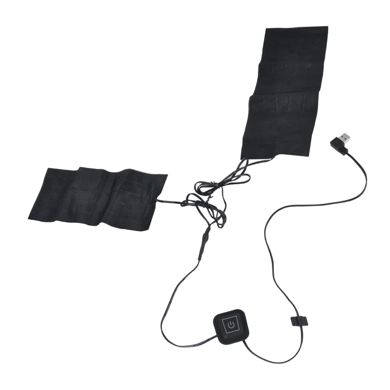Usb Heating Pad, Heating Pad Usb Rechargeable Heating Pad Carbon Fiber Material Black with Light for Heated Collar And Back