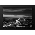 thumbnail image 2 of Highsmith, Carol 14x11 Black Modern Framed Museum Art Print Titled - Dusk skyline view of Los Angeles California looking west over the Santa Monica freeway, 2 of 5