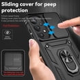 thumbnail image 5 of Compatible with Samsung Galaxy A35 5G Case Heavy Duty with Slide Camera Protective with Ring Holder Kickstand Military Grade Shockproof Protective Case for Samsung Galaxy A35 5G Black TC, 5 of 16