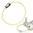 thumbnail image 2 of GBAYXJ Stainless Loops 2mm Coated Wire Keychain Cable Large Keyrings 6 Inch Key Chain For Luggage Tags Key Tags Keyrings Kitchen Utensils Duster Assorted Colors(Color:Yellow), 2 of 8