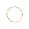 thumbnail image 2 of Channel Set Diamond Wedding Band in 10K Rose Gold (1/5 cttw, I-J, I1-I2), 2 of 3
