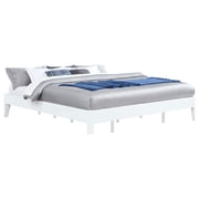 Bed Frame White King Universal Platform Bed