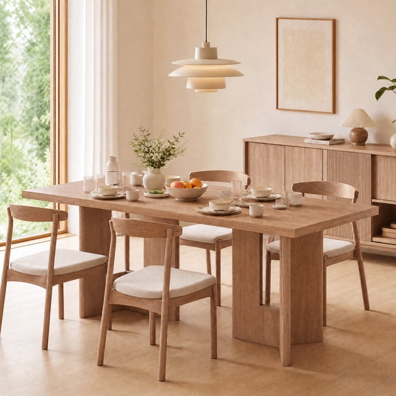 78" Dining Table for 6-8, Kitchen Table for Dining Room