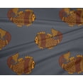 thumbnail image 4 of oneOone Tissu Polyester Lycra Motif Poisson Tissu Décoratif Imprimé 56 Pouces de Large, 4 of 4