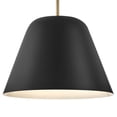 thumbnail image 2 of 83707LCB-BK Lark Madi - 14W 1 LED Medium Pendant In Modern Style-11.5 Inches Tall and 16 Inches Wide-Lacquered Brass/Black Finish, 2 of 19