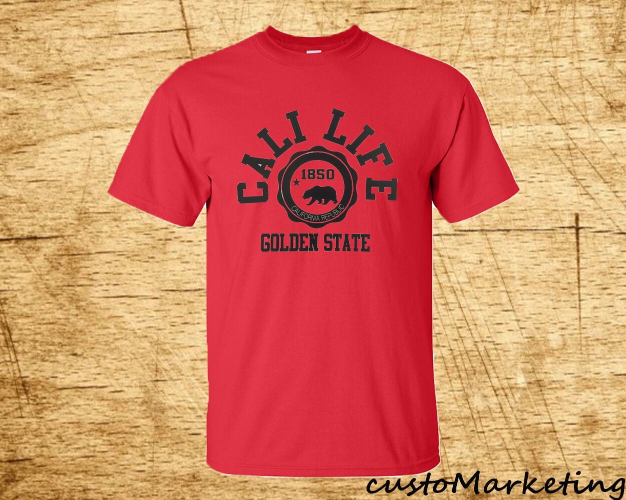 CALIFORNIA T-SHIRT GOLDEN STATE SPECIAL CALI LIFE T-SHIRT ALL COLORS TEE S-3XL