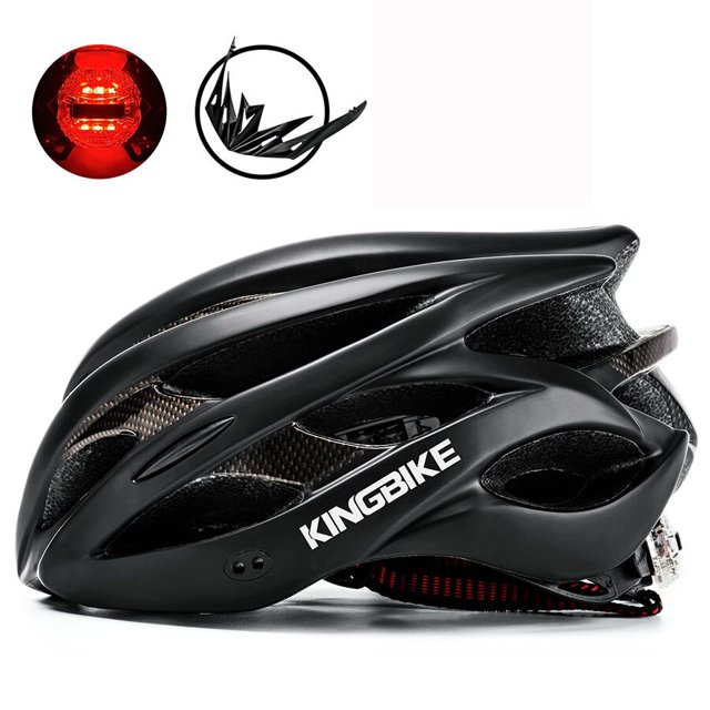 BATFOX-casco de ciclismo ultraligero con luces traseras para hombre y mujer, casco de seguridad profesional para ciclismo de montaña y carretera Fivean Cascos de ciclismo