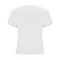 thumbnail image 5 of Timegard Going out Tops for Women Summer V Neck Short Sleeve Solid Color Casual Slim Comfy Tee Shirts, 5 of 6