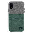 thumbnail image 3 of Dockem Wallet Case for iPhone XR; Built-in Metal Plate, 2 Credit Card Slots, Luxe M2, Green/Grey, 3 of 9
